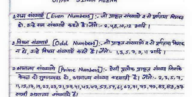 Number System in Maths PDF Download