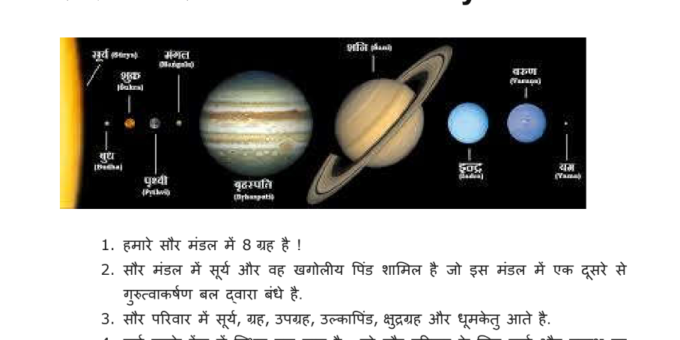 Solar System GK PDF | General knowledge Notes