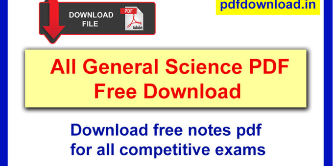 All General Science PDF