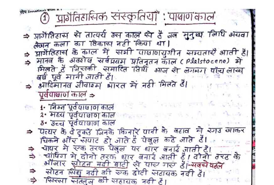 History of India Handwritten Notes in Hindi PDF Download
