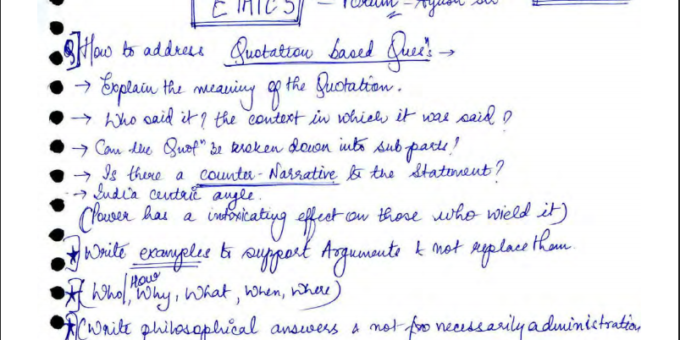 Ethics Handwritten Notes PDF