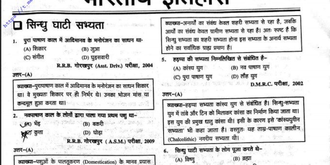 History GK Questions In Hindi PDF