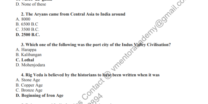 History Questions And Answers PDF