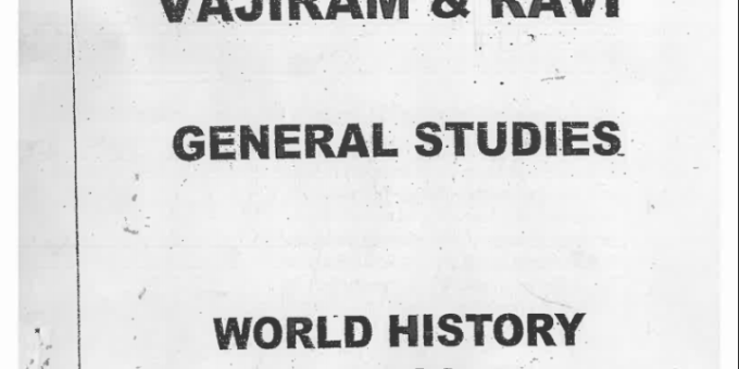 Vajiram and Ravi World History Notes PDF