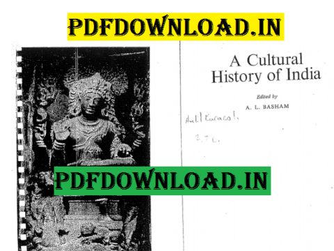 Cultural History of India PDF