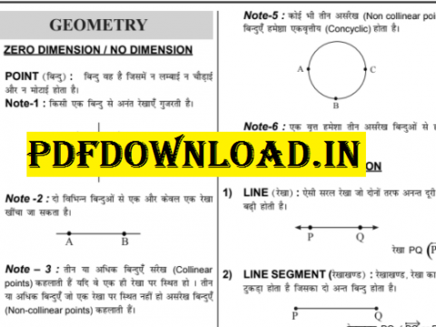 Geometry Formulas PDF Download