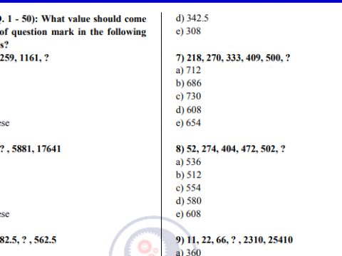 Top Reasoning Number Series Missing Number and Wrong Number PDF