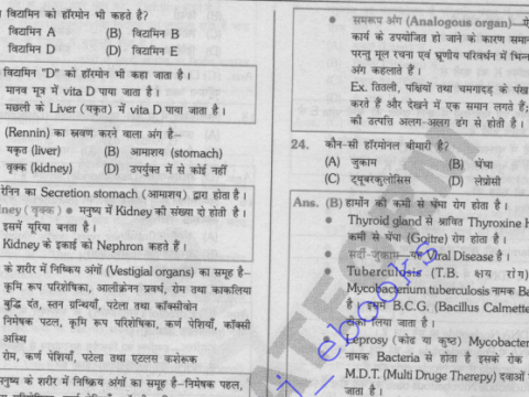 General Science Objective Question Answer PDF in Hindi