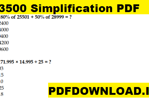 3500 Simplification PDF