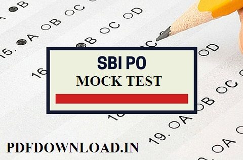 SBI PO Mock Test PDF- SBI PO 2021