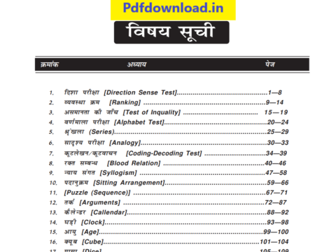 Reasoning Handwritten Notes In Hindi PDF