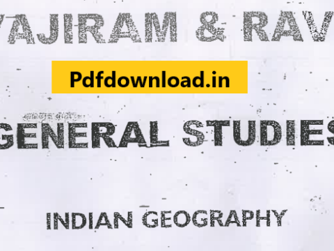 Vajiram and Ravi Indian Geography Printed Notes PDF