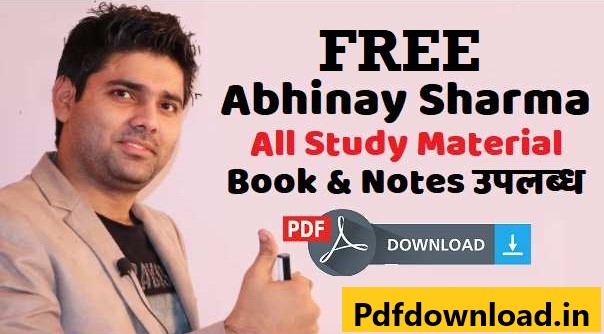 Abhinay Sir Maths Class Notes and Book Pdf