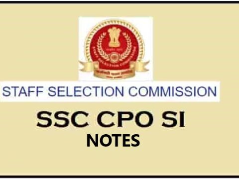 SSC CPO Si Notes Pdf 2022
