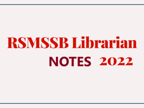 Rajasthan librarian Notes Pdf 2022