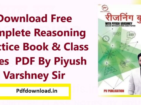 Piyush Sir Reasoning Class Notes PDF Download