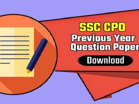 SSC CPO Previous Year Question Paper PDF in Hindi