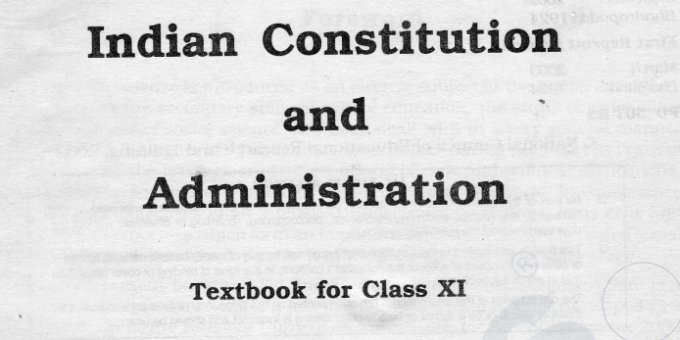 Indian Constitution & Administration (Class XI) by Dhyeya IAS