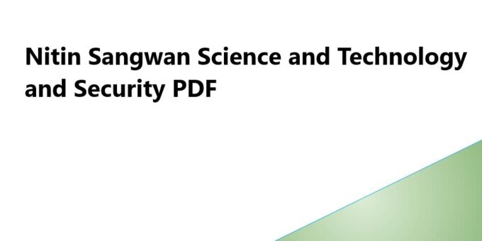 Nitin Sangwan Science and Technology and Security PDF