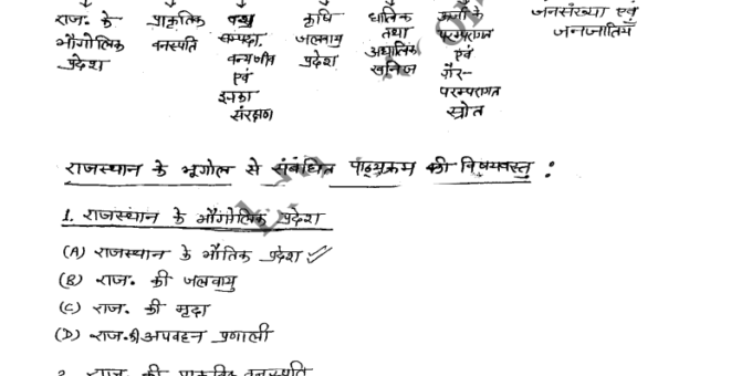RPSC 1st Grade Teacher Notes PDF In Hindi Download