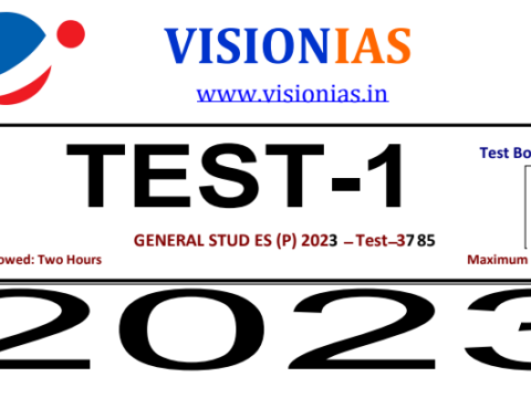 Vision IAS Prelims 2023 Test 1 with Solutions PDF