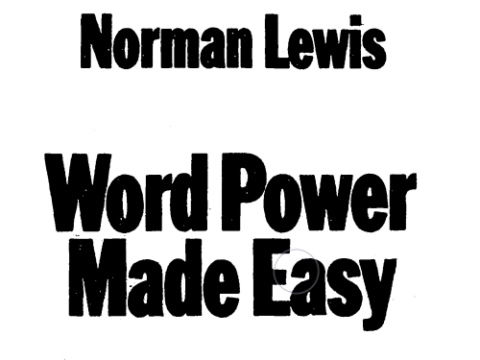 Word Power Made Easy Pdf Download By Norman Lewis 2022