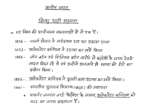 Complete Indian History handwritten Notes in Hindi pdf