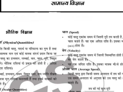 General Science Notes PDF in Hindi