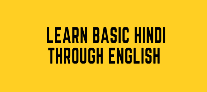 Learn Basic Hindi Through English pdf 2023