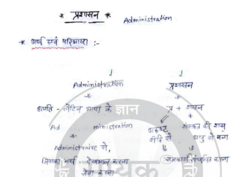 Public Administration notes in Hindi pdf by SAMYAK IAS