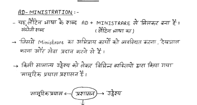 Public administration notes in Hindi Pdf for IAS 2023