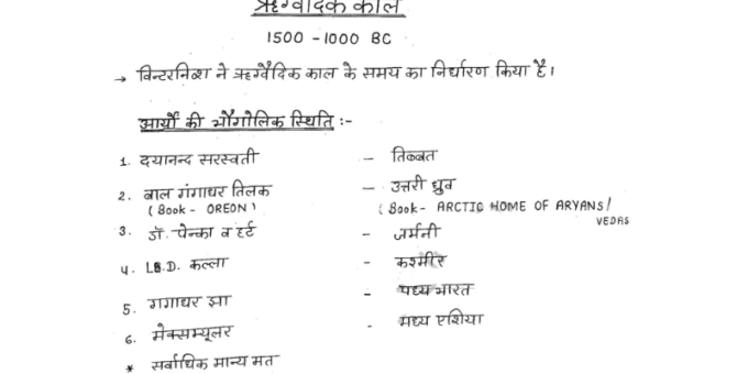 RPSC Complete History handwritten Notes in Hindi pdf