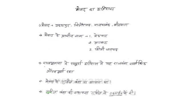 RPSC EO & RO History notes pdf in Hindi 2023