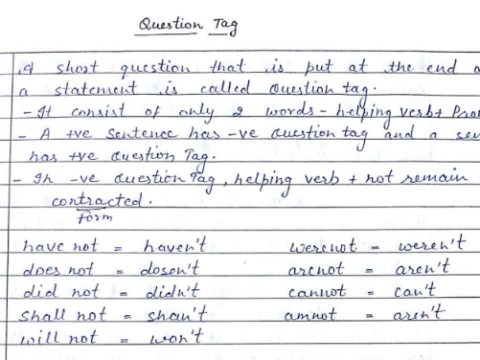UP TGT PGT English grammar handwritten notes pdf download