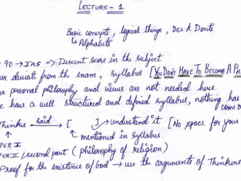 Jainism Philosophy handwritten notes pdf in English