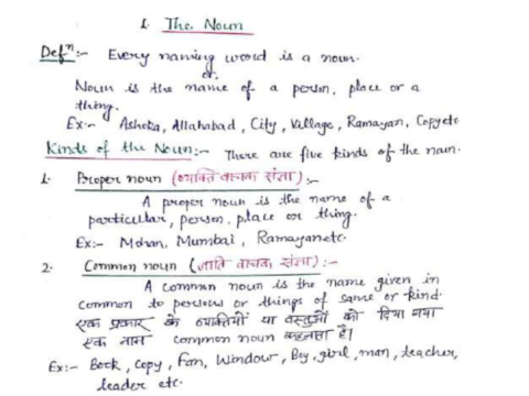 SSC CGL English grammar handwritten notes pdf
