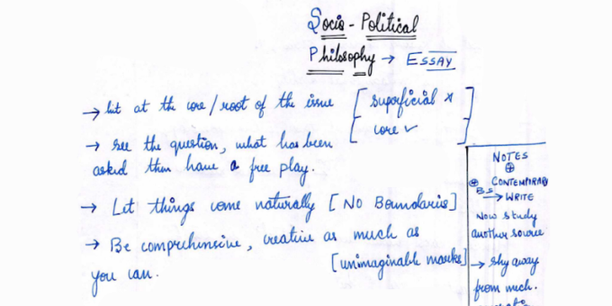 Socio-Political Philosophy handwritten notes pdf in English