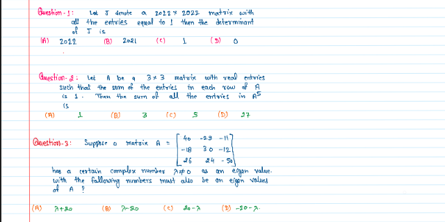 Engineering Mathematics handwritten notes pdf