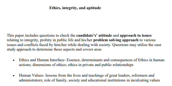 Ethics integrity and aptitude notes pdf in English