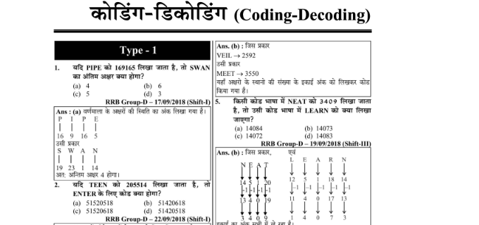 HSSC Scientific Staff Reasoning MCQS notes in Hindi pdf