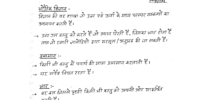 Physics handwritten Notes pdf in Hindi for UGC NET