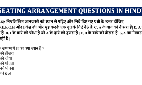 SSC Junior Engg. (JE) Reasoning MCQS notes in Hindi pdf