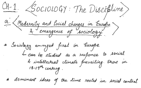Sociology handwritten notes in English pdf for UPSC