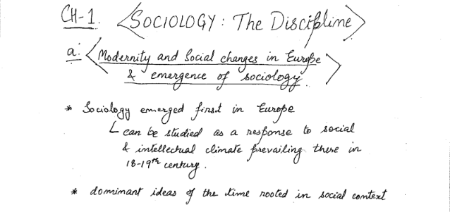 Sociology handwritten notes in English pdf for UPSC