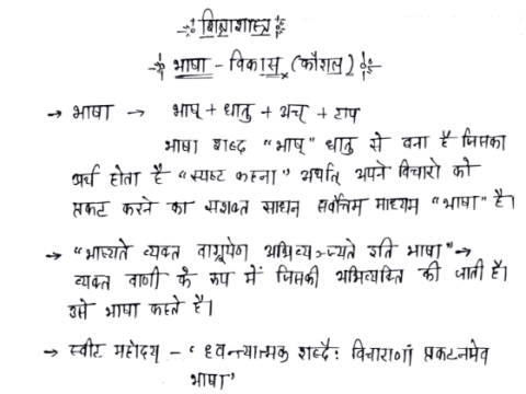 HTET Hindi Teaching Methods handwritten notes pdf in Hindi