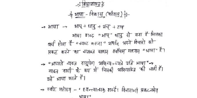 HTET Hindi Teaching Methods handwritten notes pdf in Hindi