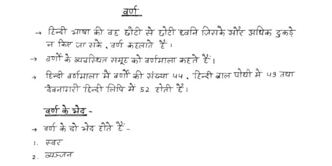 Rajasthan Home Guard Hindi Grammar handwritten notes pdf