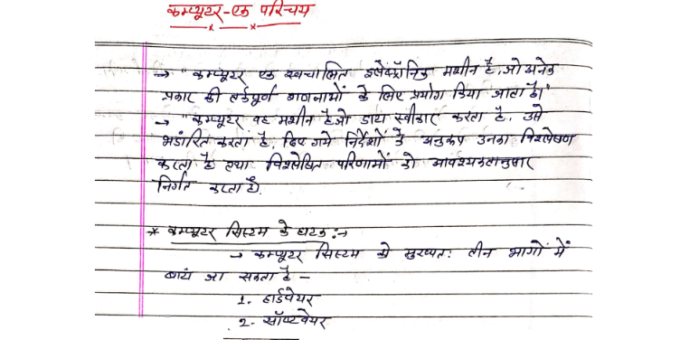 Rajasthan Information Assistant Computer notes pdf in Hindi