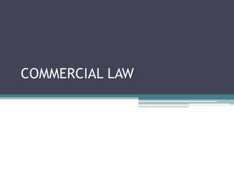 Commercial Law notes for BPSC Judicial Services 2023
