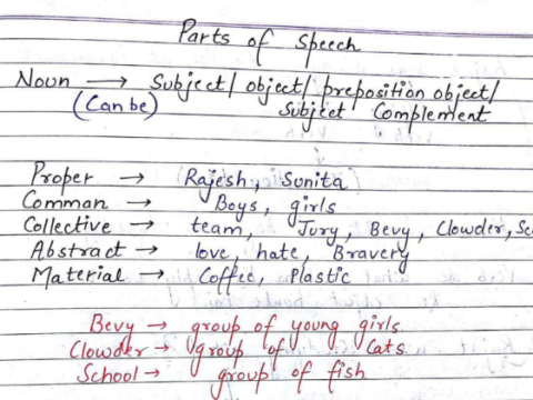 HPSC English Grammar handwritten notes pdf